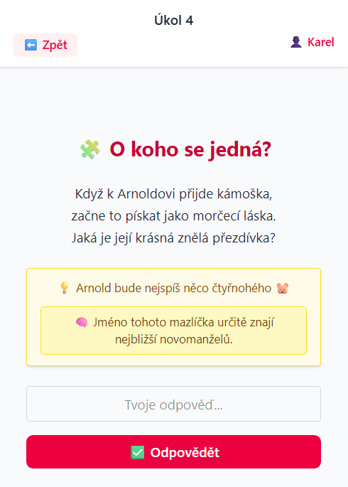 Ukázka první verze Svatební hry z roku 2025